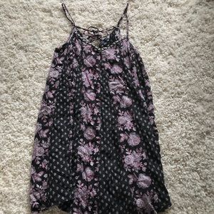 Black patterned dress